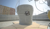 Small Robots Can Print Large Structures
